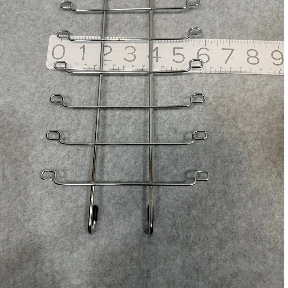Accessory Hanger Silver Multi Tier Chrome Belt Tie Rack Scarf Bag Holder Closet